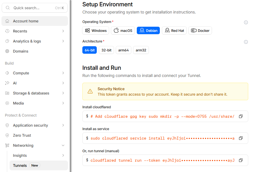 cloudflare tunnel create