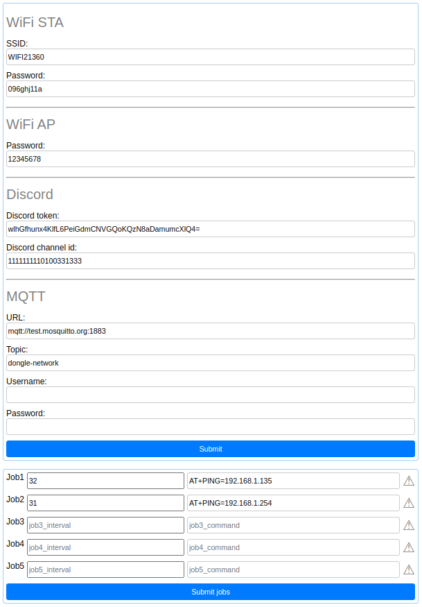 wifi config web page