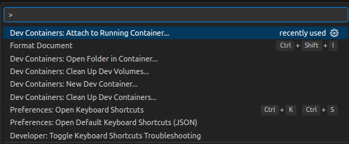 vs code dev containers