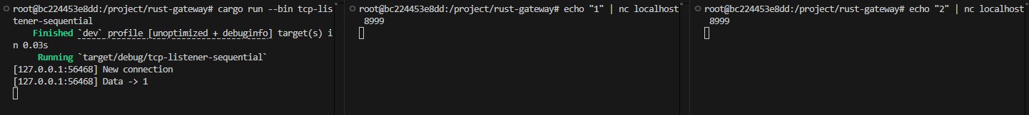 TCP Listener sequential socket accept 1