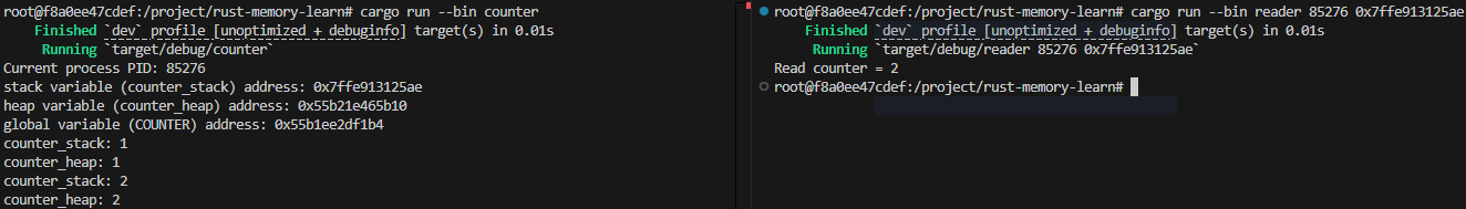 example read stack address